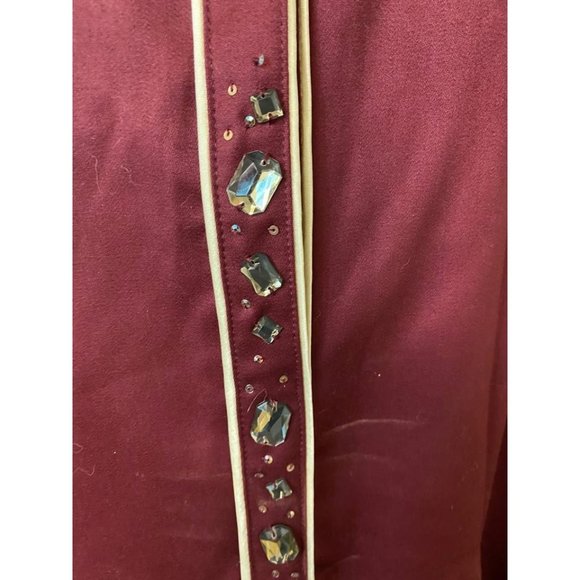 SAMY GICHERMAN BURGUNDY DRESS XL - Picture 3 of 6